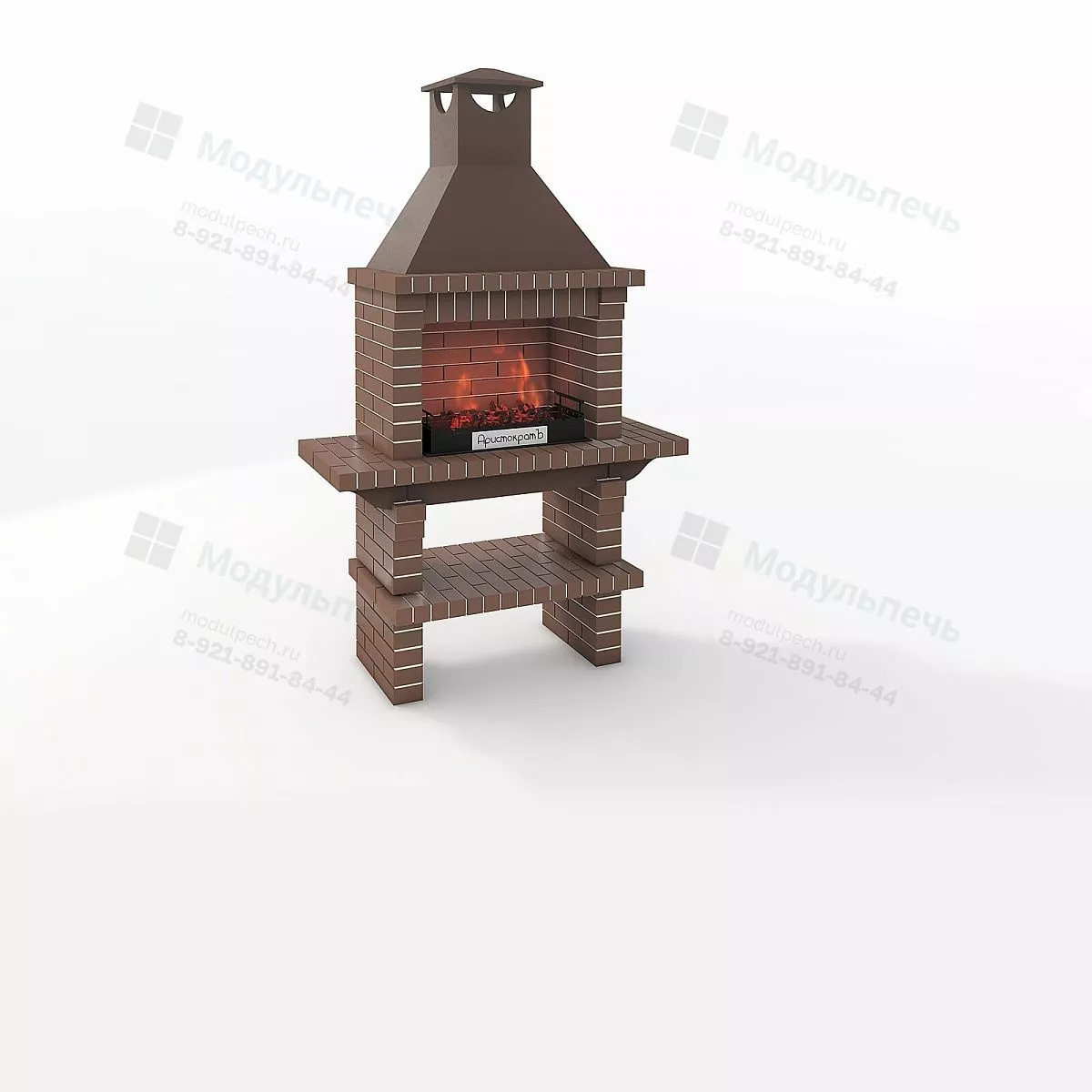 Мангал из клинкерного кирпича Ар702