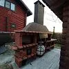 Кирпичный барбекю комплекс с мангалом, тандыром и казаном под единым дымоходом с мойкой — Ар 832s — Ар 832s: фото 4