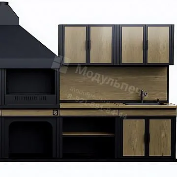 Другой цвет деревянных элементов