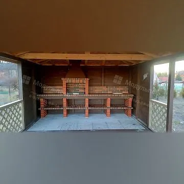 Фартук кирпичный 4 ряда на 1 секцию